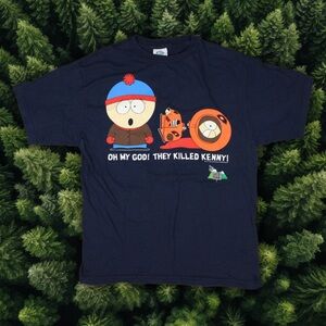 VINTAGE 1997 SOUTH PARK T-SHIRT OH MY GOD THEY KILLED KENNY
